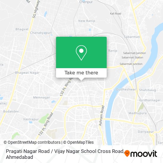 Pragati Nagar Road / Vijay Nagar School Cross Road map