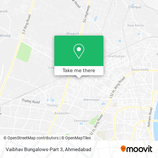 Vaibhav Bungalows-Part 3 map