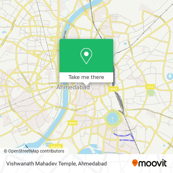 Vishwanath Mahadev Temple map