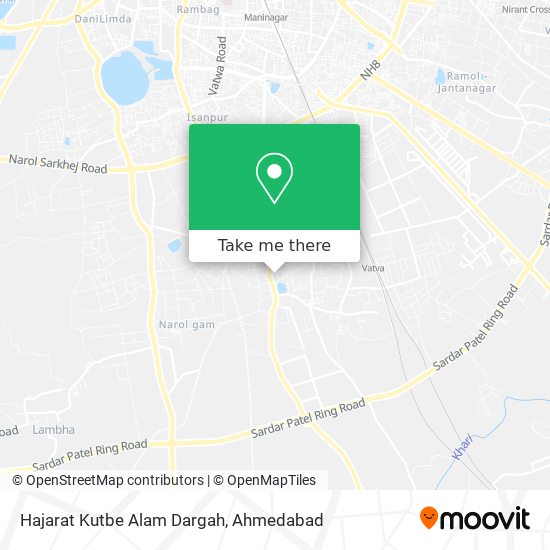 Hajarat Kutbe Alam Dargah map