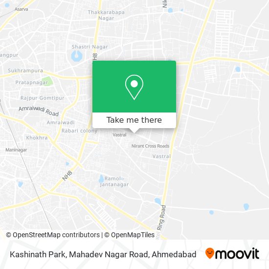 Kashinath Park, Mahadev Nagar Road map