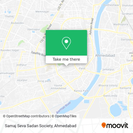 Samaj Seva Sadan Society map