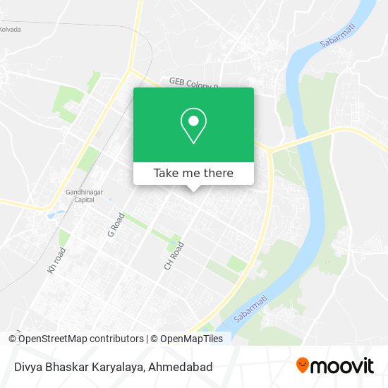 Divya Bhaskar Karyalaya map