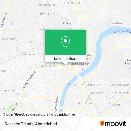 Reliance Trends map