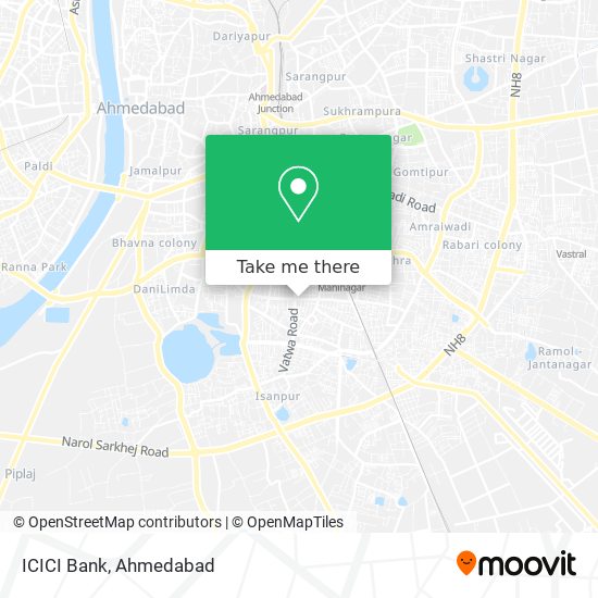 ICICI Bank map