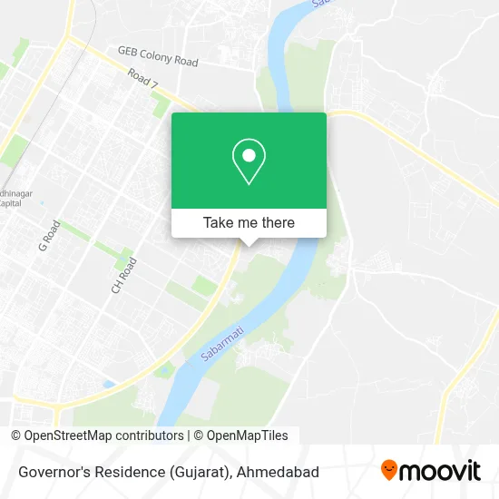 Raj Bhavan (Gujarat) map