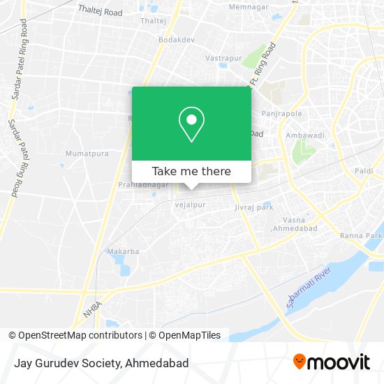 Jay Gurudev Society map