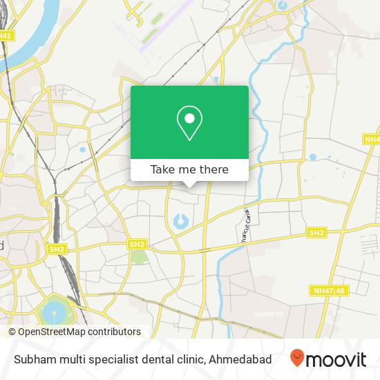 Subham multi specialist dental clinic map