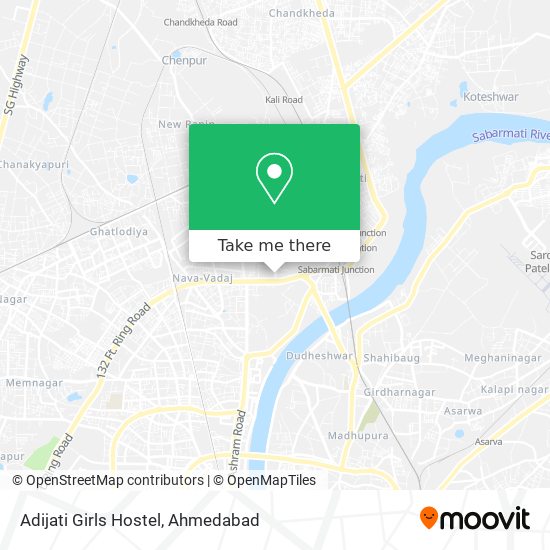 Adijati Girls Hostel map