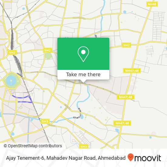 Ajay Tenement-6, Mahadev Nagar Road map