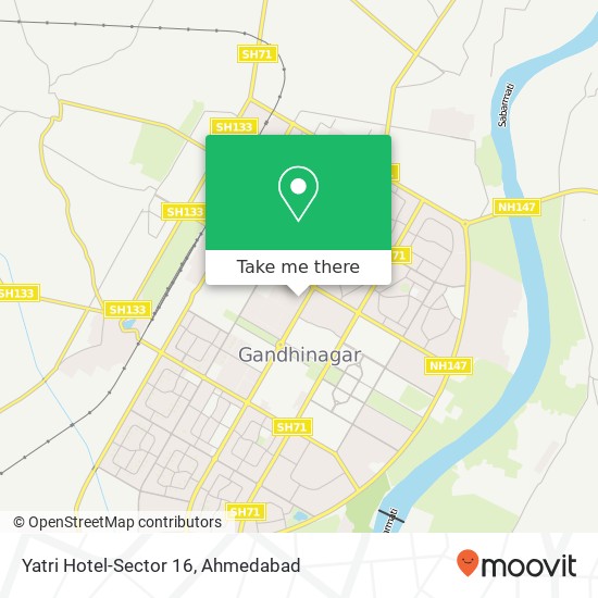 Yatri Hotel-Sector 16 map