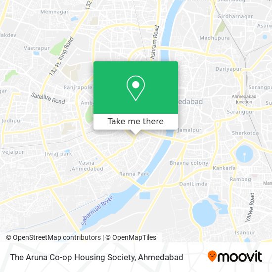 The Aruna Co-op Housing Society map