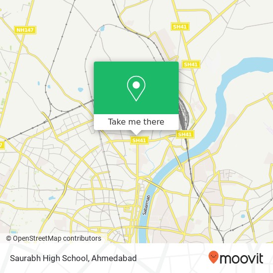 Saurabh High School map