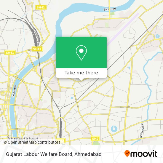 Gujarat Labour Welfare Board map