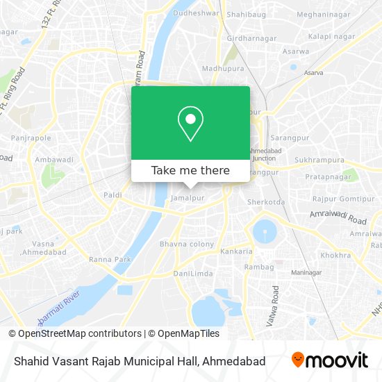 Shahid Vasant Rajab Municipal Hall map