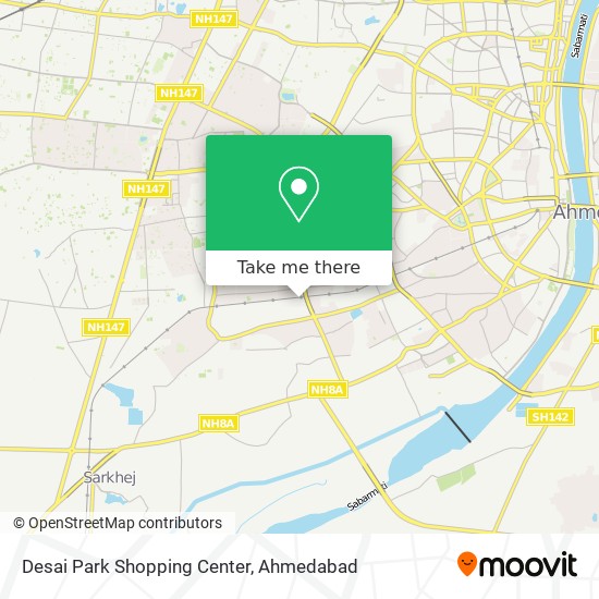 Desai Park Shopping Center map