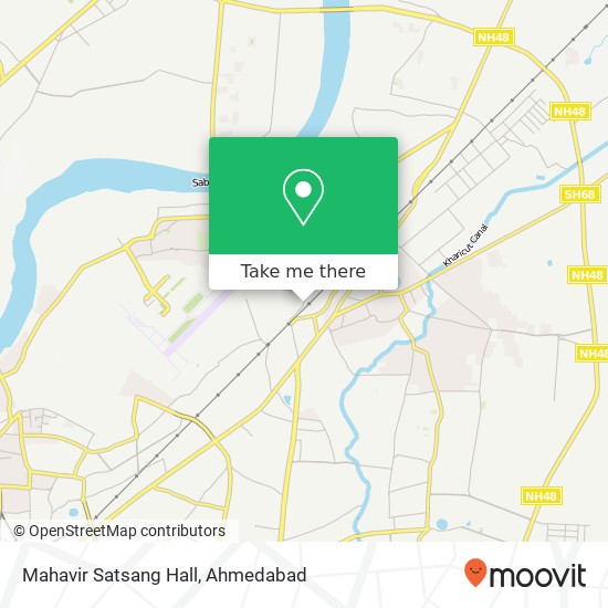 Mahavir Satsang Hall map