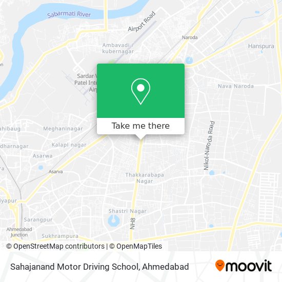 Sahajanand Motor Driving School map