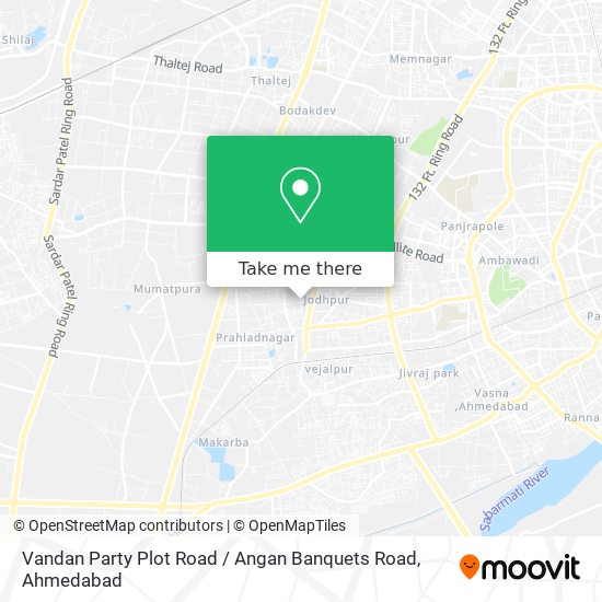 Vandan Party Plot Road / Angan Banquets Road map