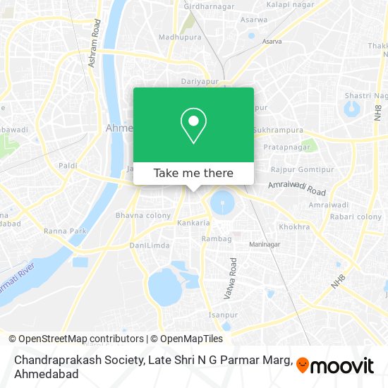Chandraprakash Society, Late Shri N G Parmar Marg map