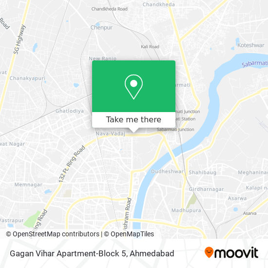 Gagan Vihar Apartment-Block 5 map