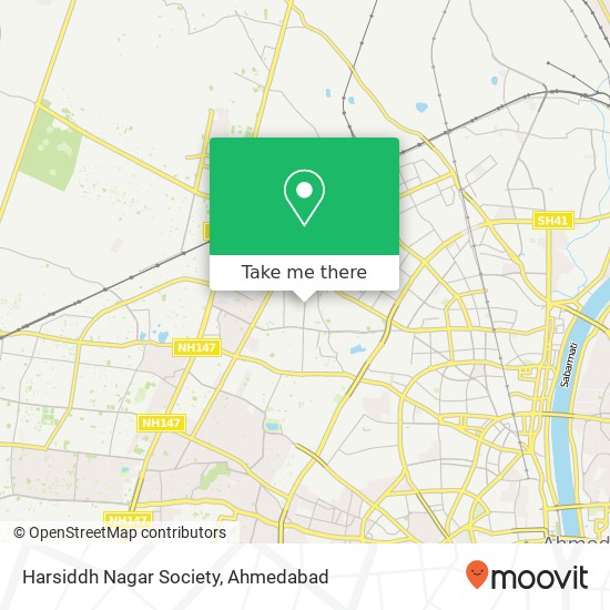 Harsiddh Nagar Society map