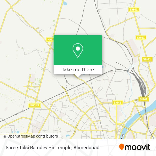Shree Tulsi Ramdev Pir Temple map