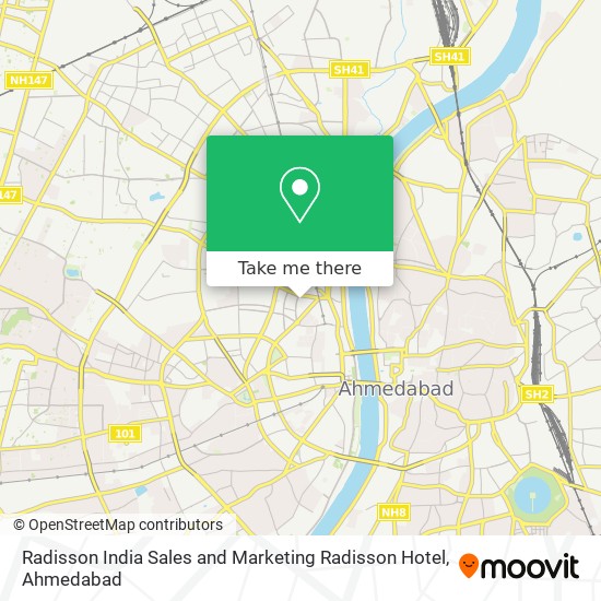 Radisson India Sales and Marketing Radisson Hotel map