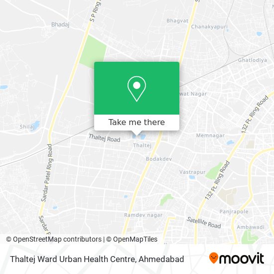 Thaltej Ward Urban Health Centre map