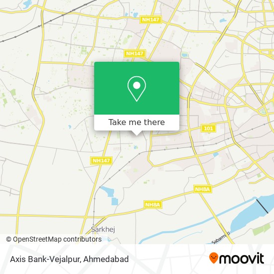 Axis Bank-Vejalpur map