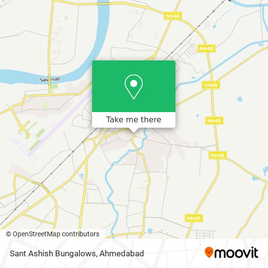 Sant Ashish Bungalows map