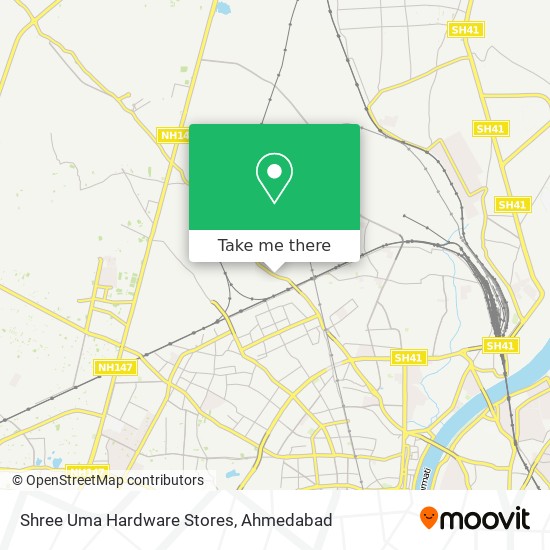 Shree Uma Hardware Stores map