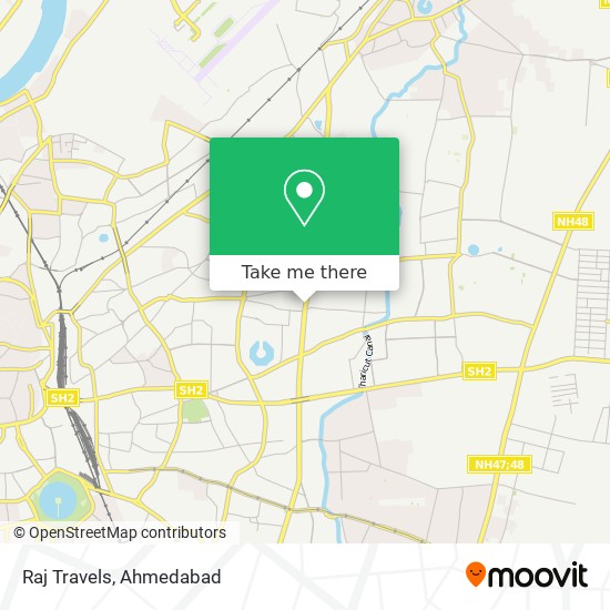 Raj Travels map