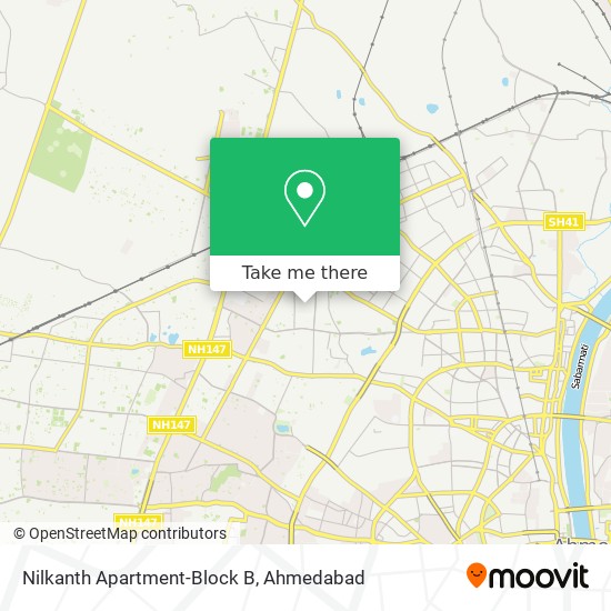 Nilkanth Apartment-Block B map