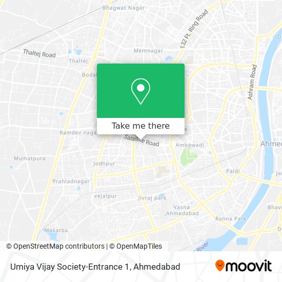 Umiya Vijay Society-Entrance 1 map