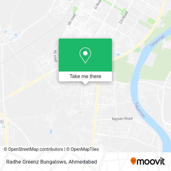 Radhe Greenz Bungalows map