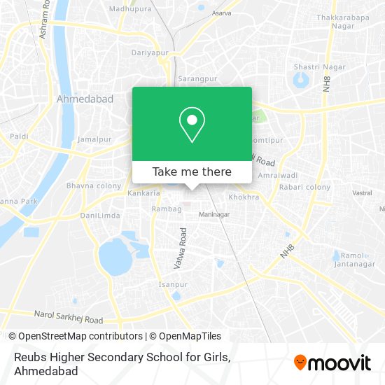 Reubs Higher Secondary School for Girls map