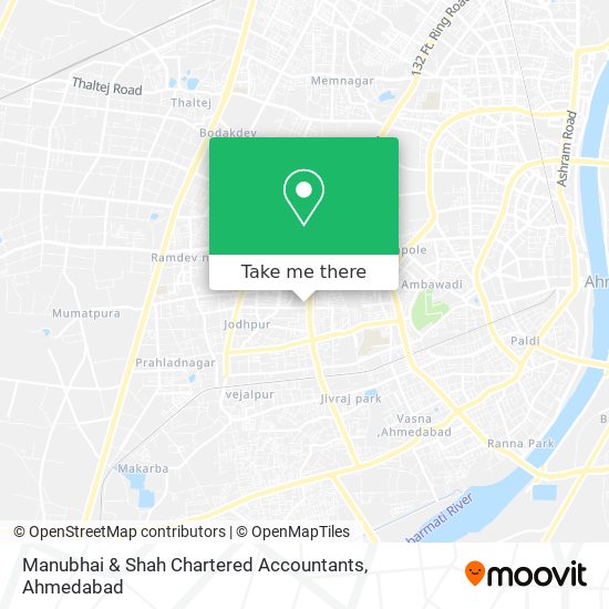 Manubhai & Shah Chartered Accountants map