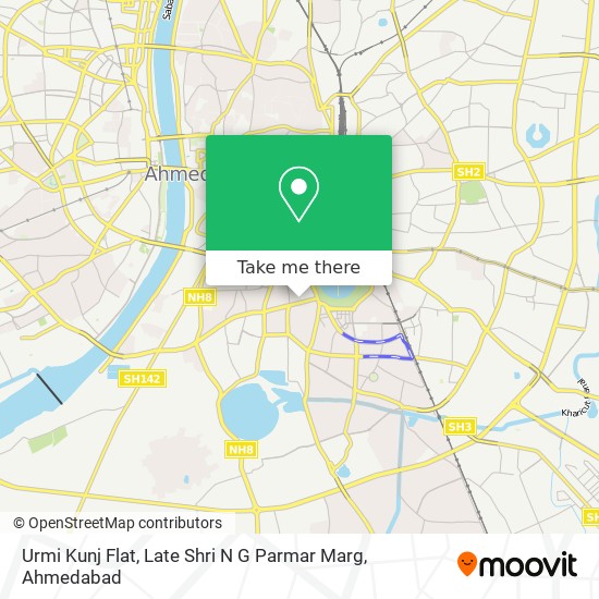 Urmi Kunj Flat, Late Shri N G Parmar Marg map