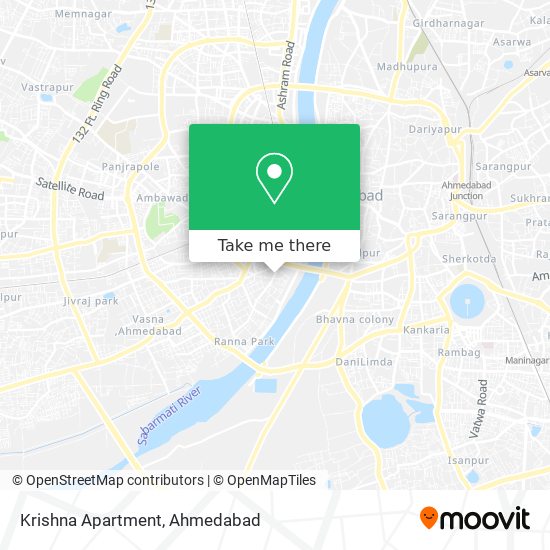 Krishna Apartment map