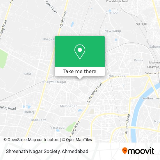 Shreenath Nagar Society map