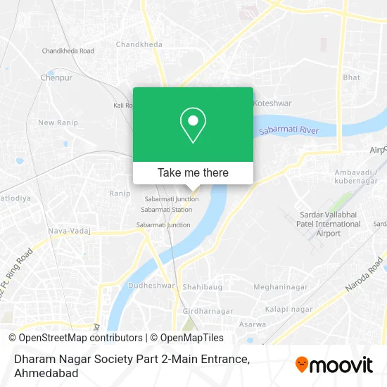 Dharam Nagar Society Part 2-Main Entrance map