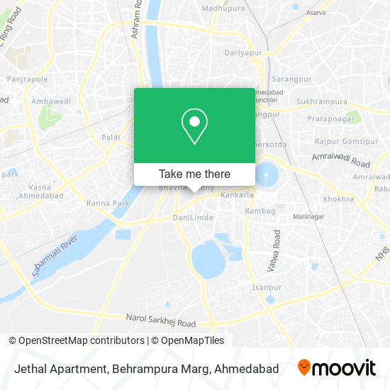 Jethal Apartment, Behrampura Marg map