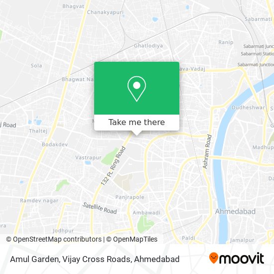 Amul Garden, Vijay Cross Roads map