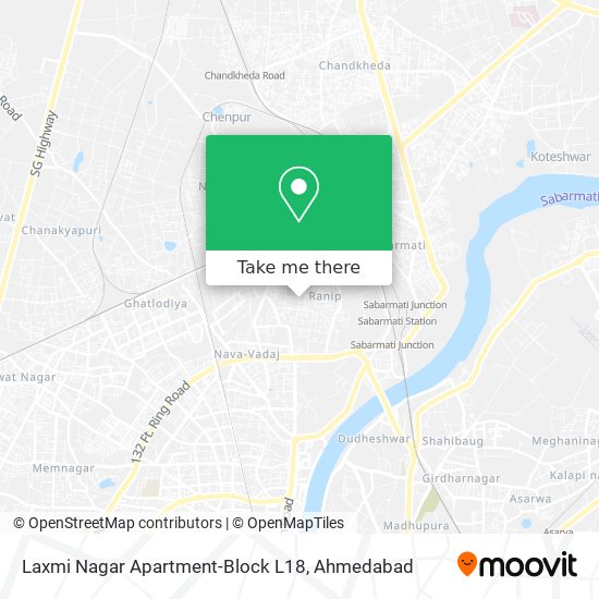 Laxmi Nagar Apartment-Block L18 map