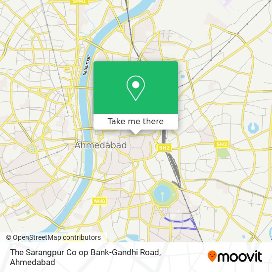 The Sarangpur Co op Bank-Gandhi Road map