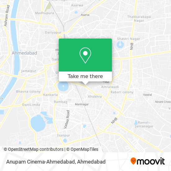 Anupam Cinema-Ahmedabad map