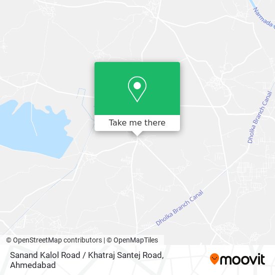 Sanand Kalol Road / Khatraj Santej Road map