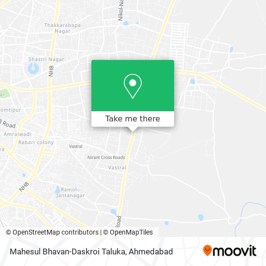 Mahesul Bhavan-Daskroi Taluka map