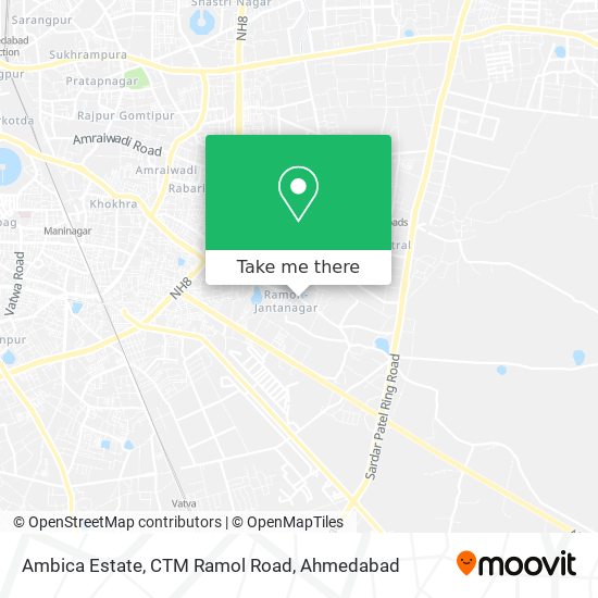 Ambica Estate, CTM Ramol Road map